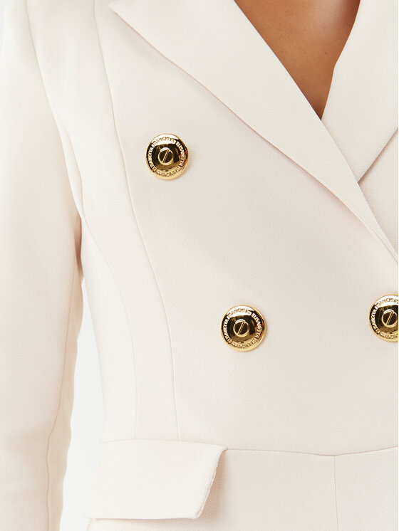 Elisabetta Franchi Elisabetta Franchi Kombinezonas TU-003-36E2-V600 Écru Slim Fit