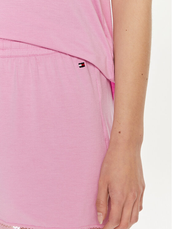 Tommy Hilfiger Tommy Hilfiger Pantaloni scurți pijama UW0UW05289 Roz Regular Fit
