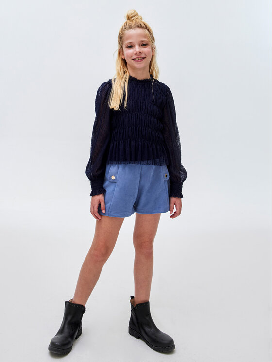 Mayoral Mayoral Bluse 7.176 Dunkelblau Regular Fit