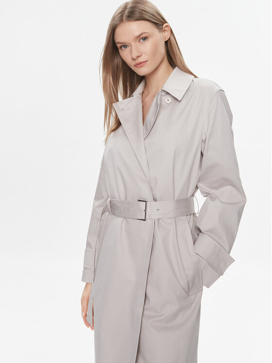 Calvin Klein Calvin Klein Trencz Essential K20K206320 Szary Regular Fit