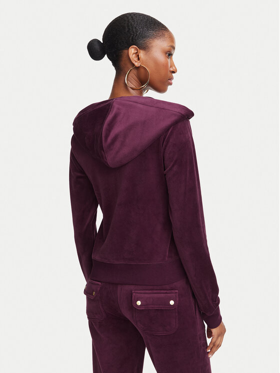 Juicy Couture Juicy Couture Суитшърт Robertson JCAP176G Виолетов Slim Fit