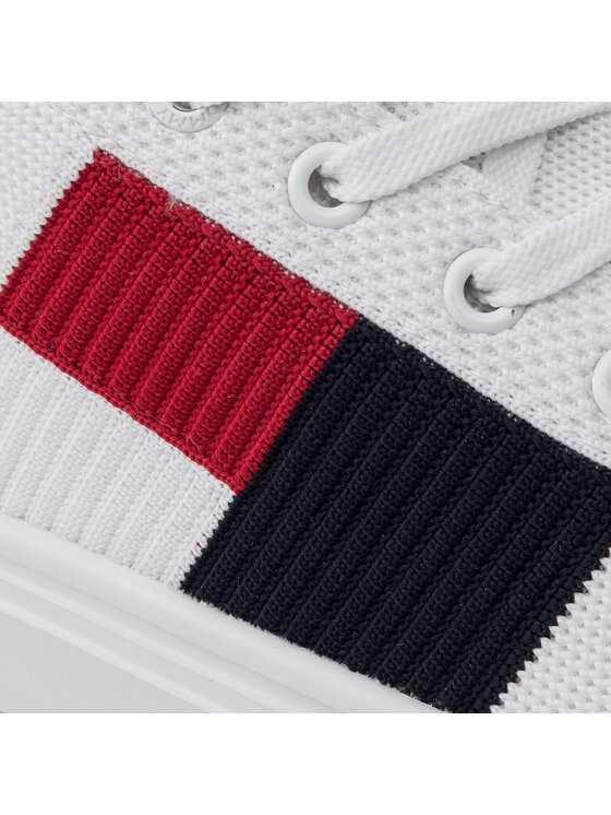 lightweight knit flag sneaker