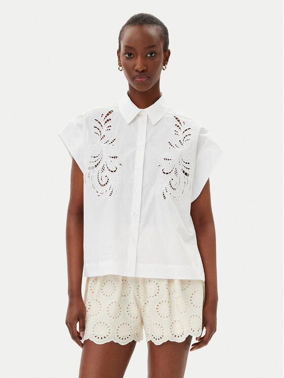 TWINSET TWINSET Košile 251TP2171 Bílá Regular Fit