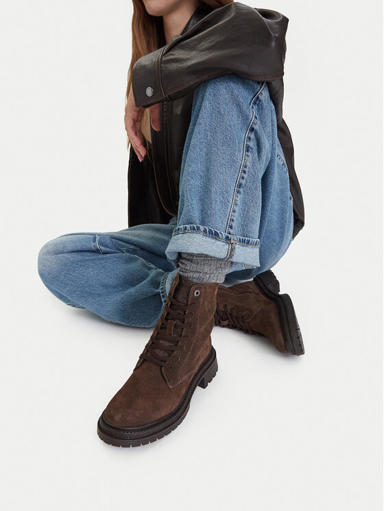 G-STAR G-Star Raw Šnurovacia obuv CEO-WI16-BELLA-01 Tmavo hnedá
