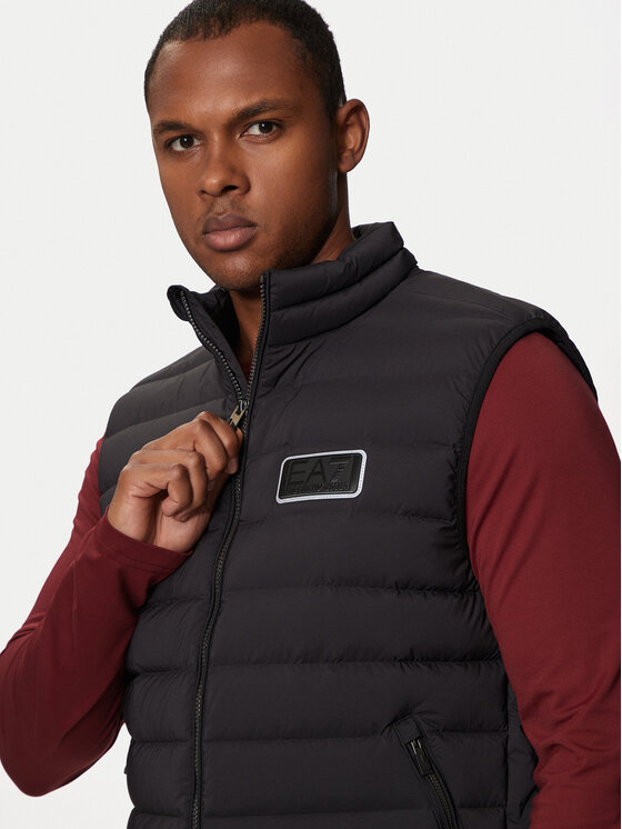 Ea7 hooded gilet shop