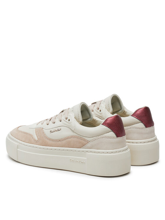 Calvin Klein Calvin Klein Сникърси Ff Cupsole Lace Up W/Ml Mix M HW0HW02125 Бежов