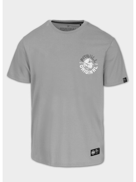 PITBULL PITBULL T-Shirt Koszulka męska DOG SD XXL Szary Regular Fit