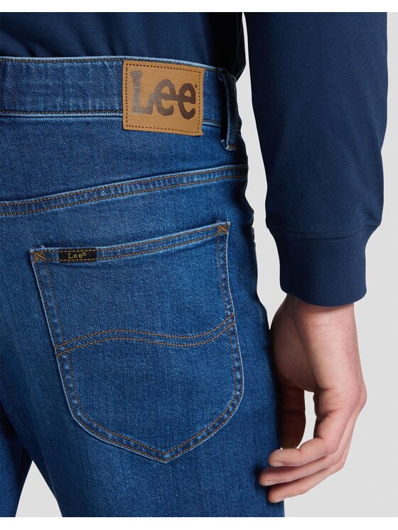 Lee Lee Jeansy LUKE Niebieski Slim Fit