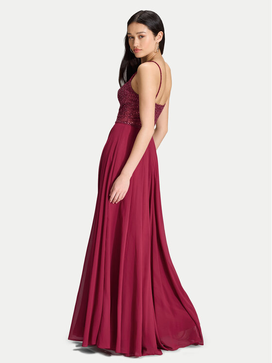Hey Kyla Hey Kyla Večerna obleka 5AK023HK Bordo rdeča Regular Fit