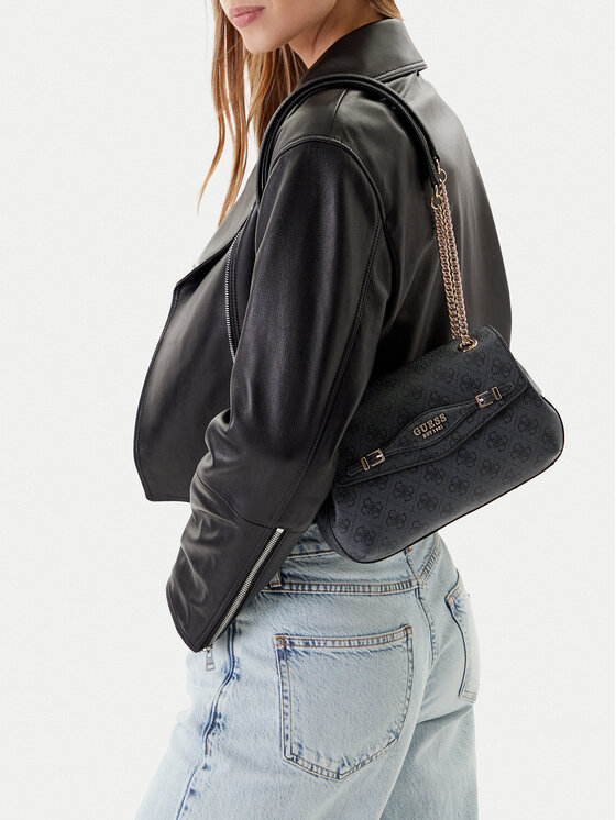 Guess Guess Дамска чанта Katya HWSG96 52210 Черен