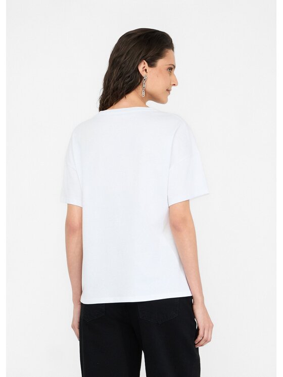 Liu Jo Liu Jo T-shirt MF5416JS923S9747 Bianco Regular Fit