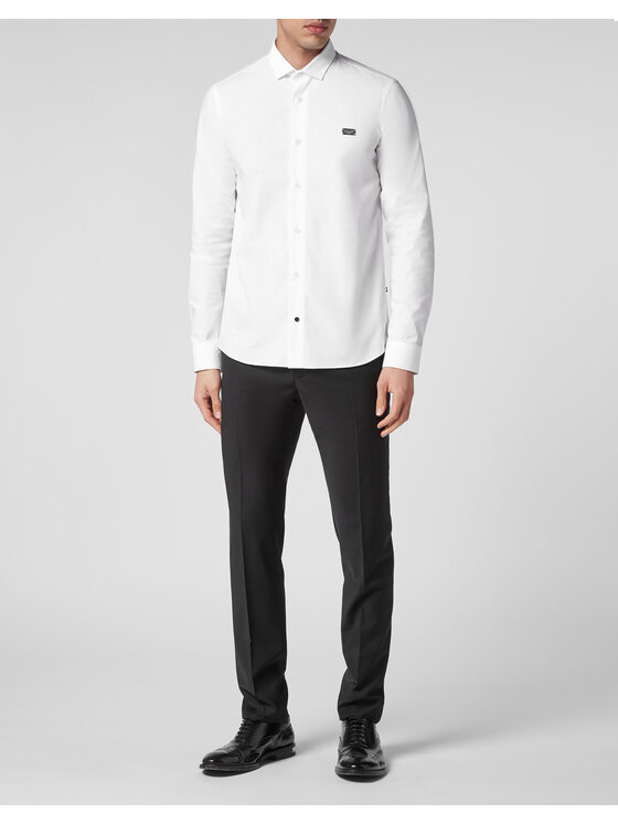 PHILIPP PLEIN PHILIPP PLEIN Košile 1837 Bílá Fitted Fit