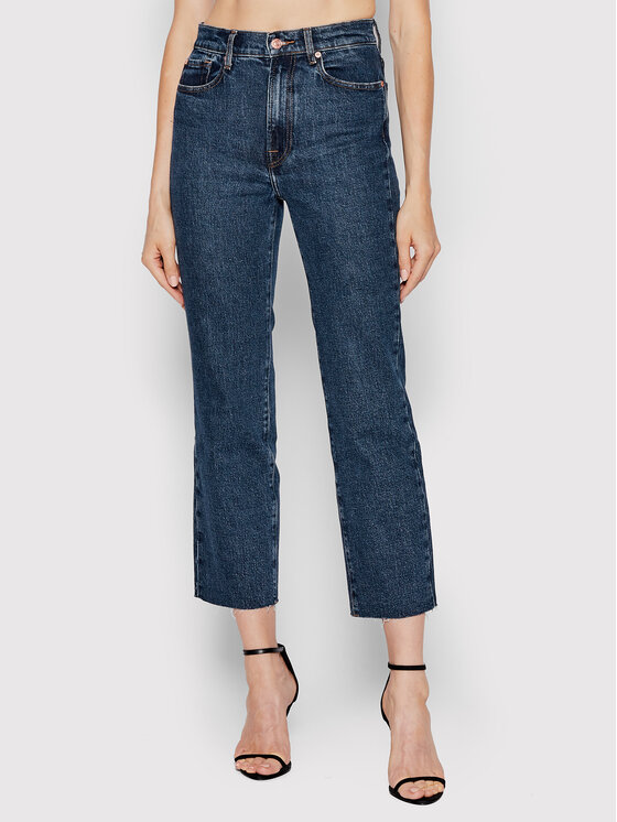 7 For All Mankind 7 For All Mankind Jeansy Logan Stovepipe JSSLC100UC Tmavomodrá Relaxed Fit