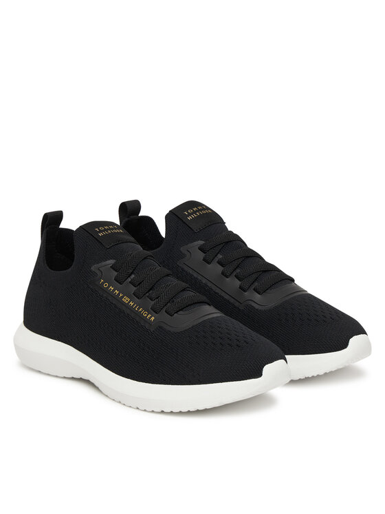 Tommy Hilfiger Tommy Hilfiger Sportcipők Th Knit Extralight Runner FW0FW09112 Fekete