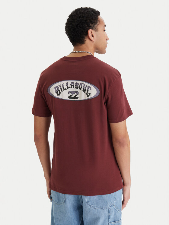 Billabong Billabong T-krekls Orbit Arch EBYZT00522 Bordo Regular Fit
