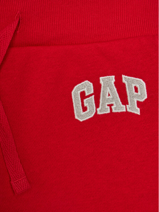 Gap Gap Spodnie dresowe 633913-02 Czerwony Regular Fit