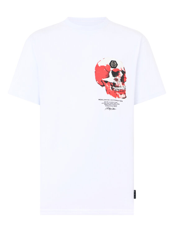 PHILIPP PLEIN PHILIPP PLEIN T-Shirt 28969 Biały Regular Fit