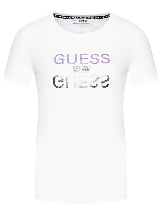 Guess Tricko Glenna W1gi0c I3z11 Biela Regular Fit Modivo Sk