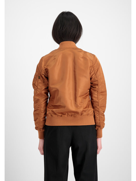 Alpha Industries Alpha Industries Kurtka bomber MA-1 VF Light Bomber Jacket Women Brązowy Slim Fit