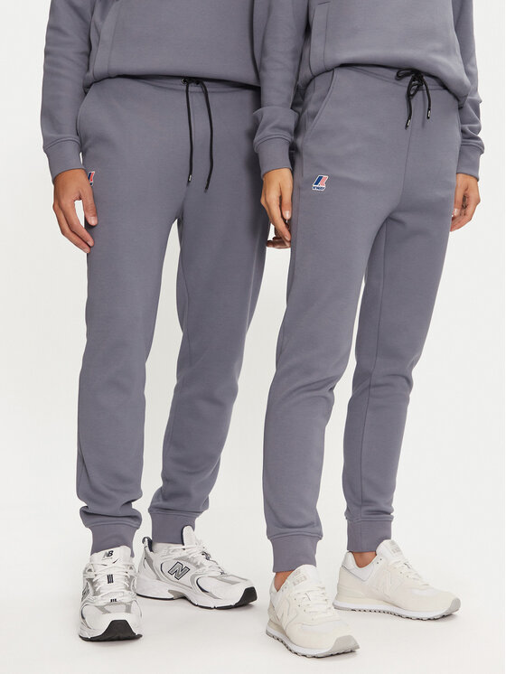 K-Way K-Way Pantaloni trening Le Vrai Creuse K11516W Albastru Slim Fit