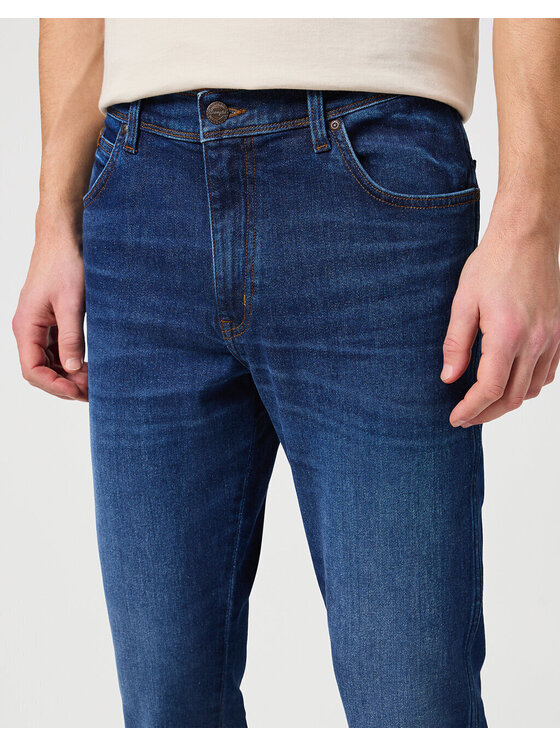 Wrangler Wrangler Pantaloni di tessuto TEXAS SLIM Blu Straight Leg