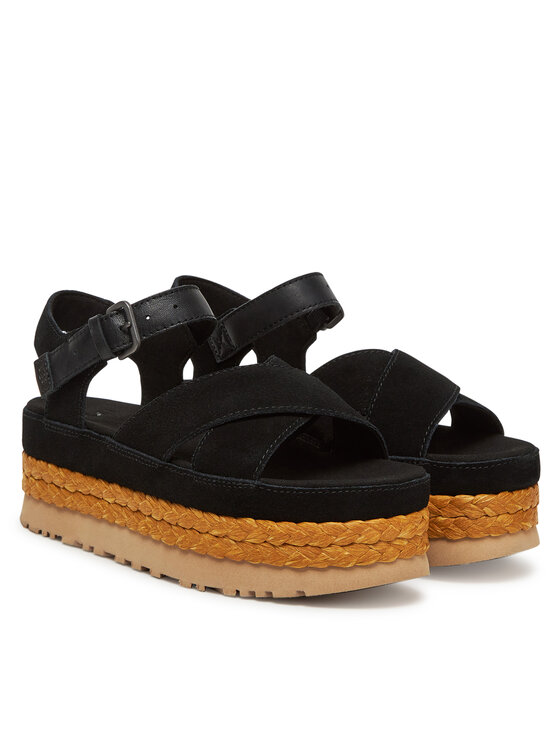Ugg Ugg Espadrilles W Aubrey Ankle Strap 1167471 Fekete