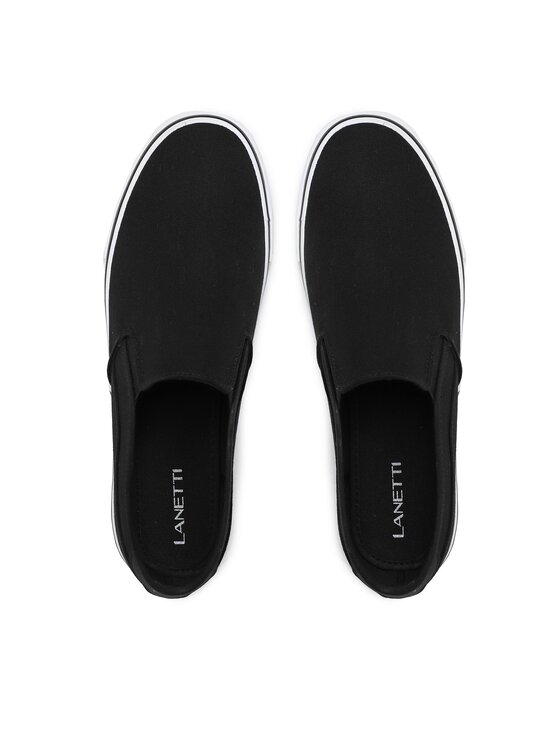 Lanetti Lanetti Sneakers aus Stoff MS20347-05 Schwarz