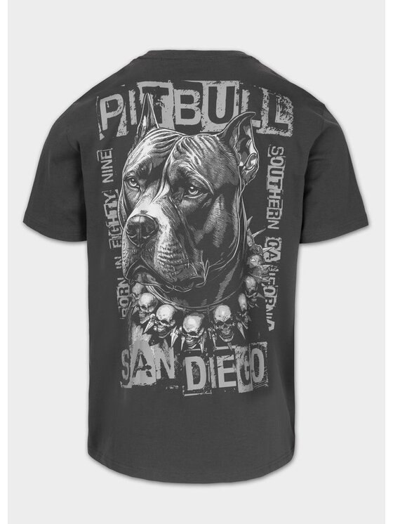 PITBULL PITBULL T-Shirt BLACKY Szary Regular Fit