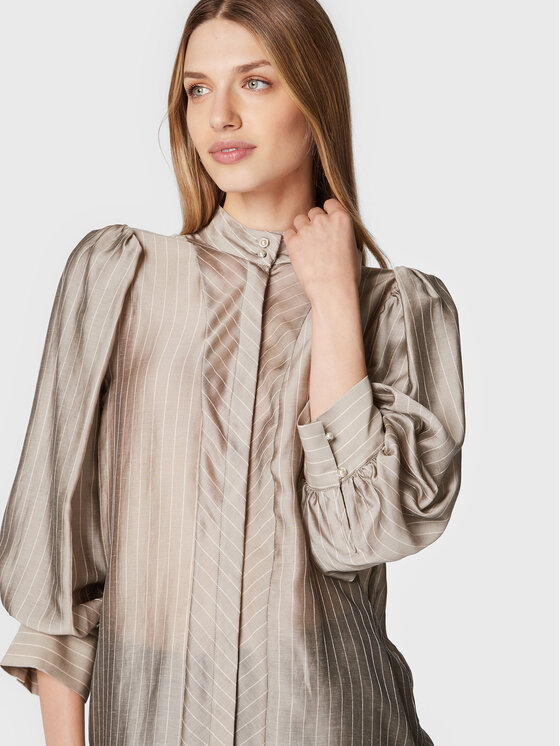 Bruuns Bazaar Bruuns Bazaar Marškiniai Calendula Lene BBW3086 Pilka Regular Fit