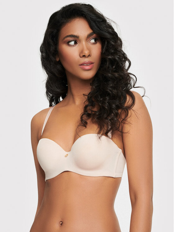 Esotiq Esotiq Biustonosz push-up 39719-80X Beżowy