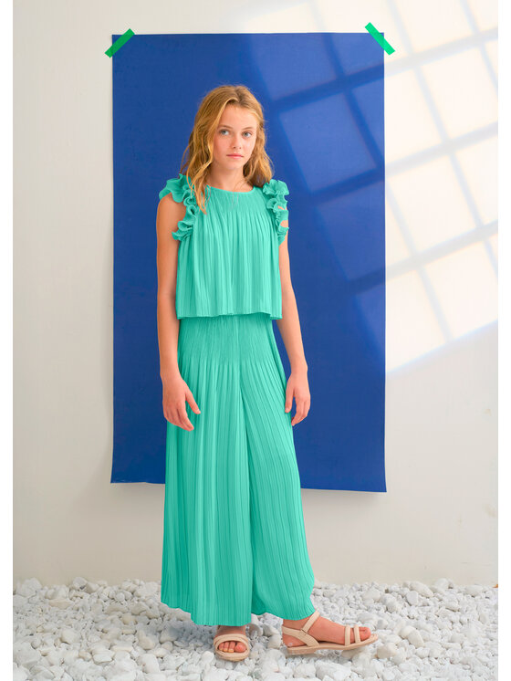 Abel & Lula Abel & Lula Komplet bluza in hlače 5285 Zelena Regular Fit