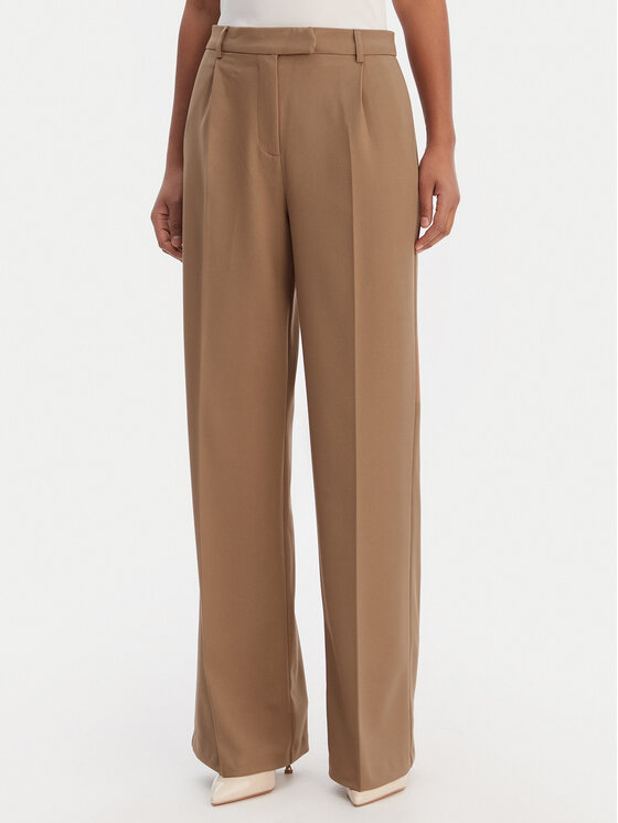 Morgan Morgan Παντελόνι Palazzo 261-PFALI.F Καφέ Wide Leg