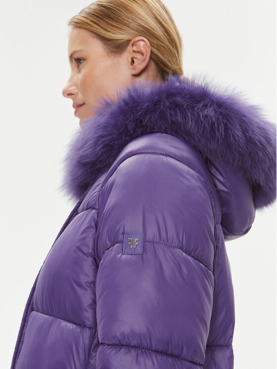 Fracomina Fracomina Зимно яке FJ23WC3001O42301 Виолетов Regular Fit