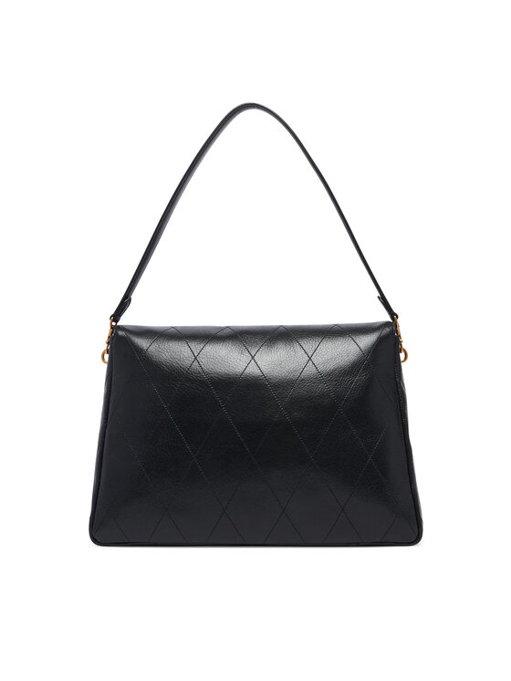 Tory Burch Tory Burch Дамска чанта Charlie Quilted Large Shoulder Bag 185805 Черен
