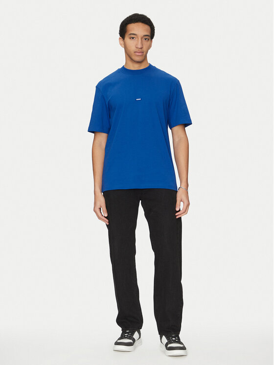 HUGO HUGO Tricou Nieros 50509991 Albastru Regular Fit