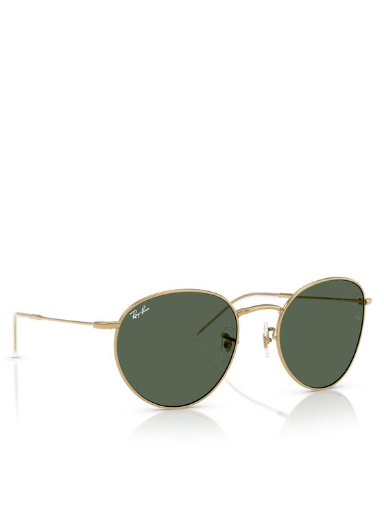 Okulary przeciwsłoneczne Ray-Ban, Złote, Round Reverse 0RBR0103S 001/VR55