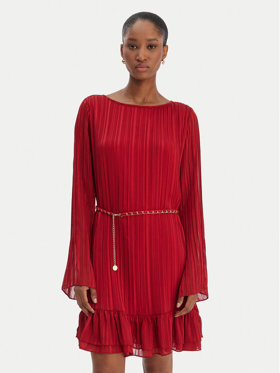 Guess Guess Rochie de zi W6RK37 WJ712 Roșu Regular Fit