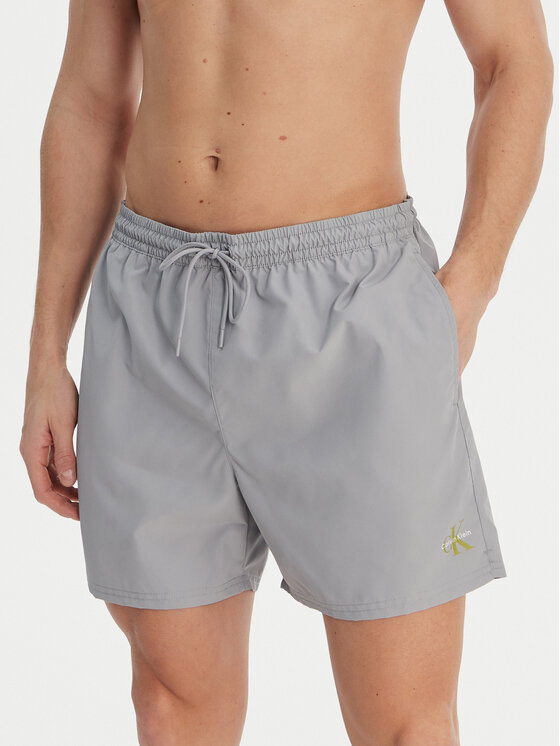 Calvin Klein Swimwear Szorty kąpielowe LV00N61045 Szary