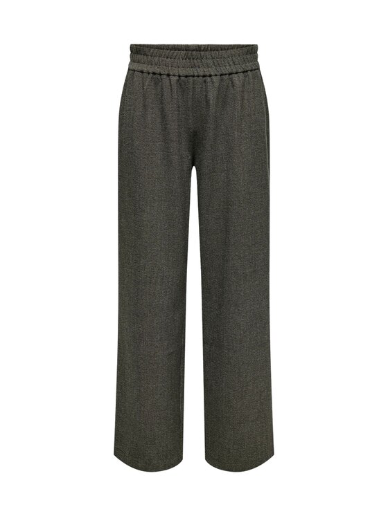 ONLY ONLY Pantaloni Onldell wide pull pant Marrone Regular Fit