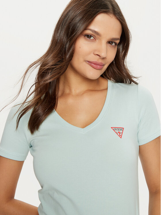 Guess Guess T-Shirt W2YI45 J1314 Grün Slim Fit