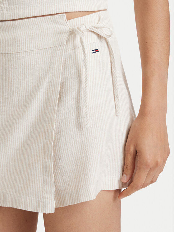 Tommy Jeans Tommy Jeans Sijonšortai DW0DW22267 Šviesiai smėlinė Regular Fit