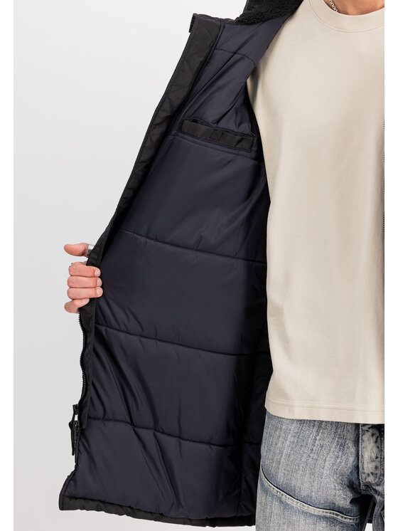 Alpha Industries Alpha Industries Kurtka zimowa Studio Field Parka Winter Jacket Czarny Relaxed Fit