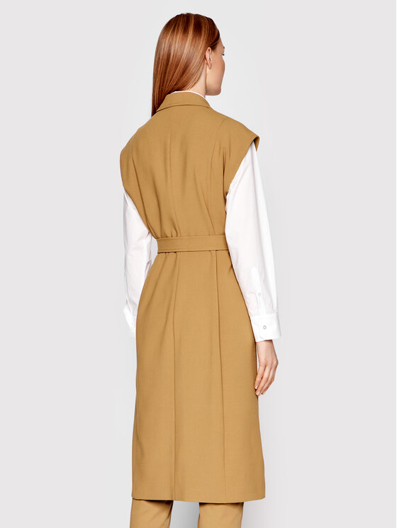 Sisley Sisley Жилет 2BFQLN004 Коричневий Regular Fit