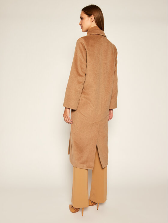 Weekend Max Mara Weekend Max Mara Płaszcz wełniany Parma 50161403 Brązowy Regular Fit