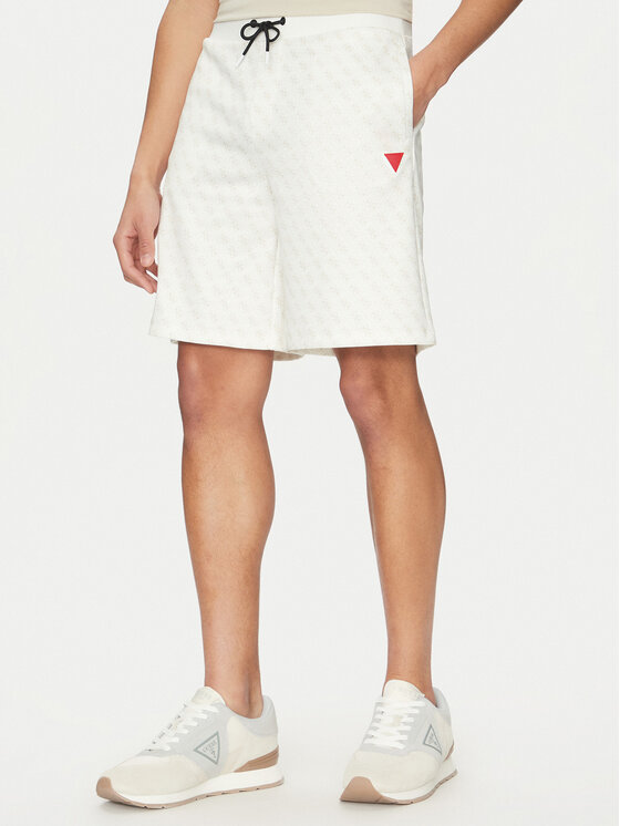 Guess Guess Sport rövidnadrág Z4YD03 FL04Q Fehér Regular Fit