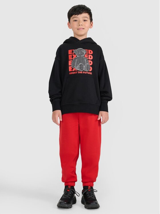 4F 4F Pantaloni da tuta 4FJRAW25TTROM1634-62S Rosso Regular Fit