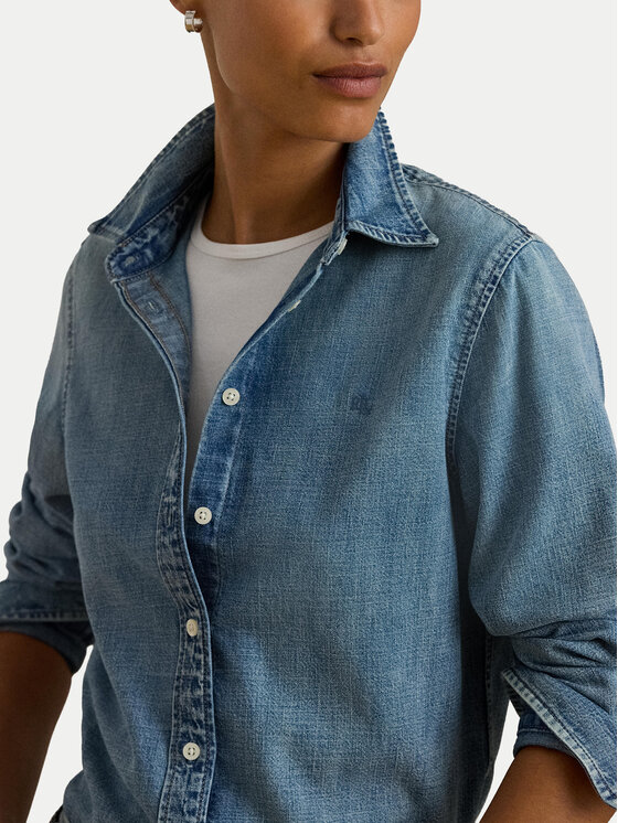 LAUREN RALPH LAUREN LAUREN RALPH LAUREN Teksasärk 200P08166001 Sinine Straight Fit