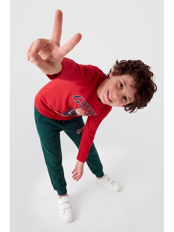 Guess Kids Guess Kids T-Shirt 184439 Červená Classic Fit