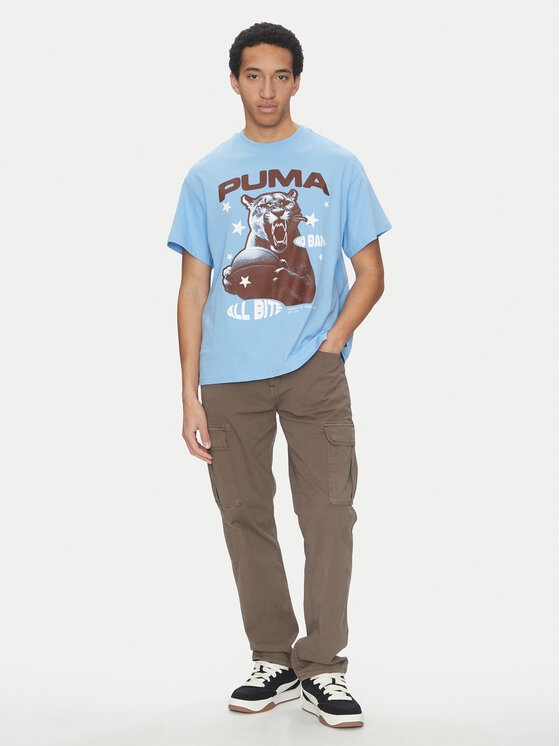 Puma Puma T-särk All Bite 630466 Sinine Regular Fit