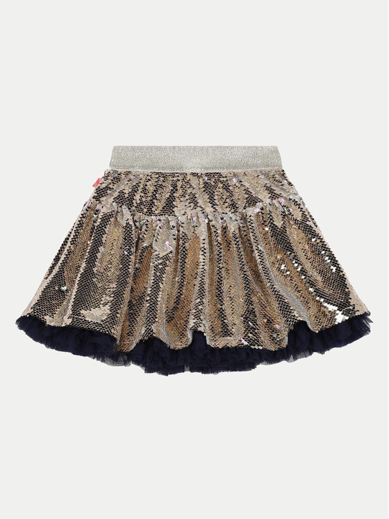 Billieblush Billieblush Sukňa U20641 Zlatá Regular Fit